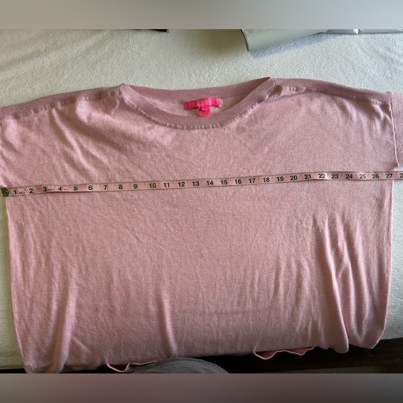 Lilly Pulitzer Cabo Pink Oversized Tunic Sweater with Pockets - Picture 9 of 9